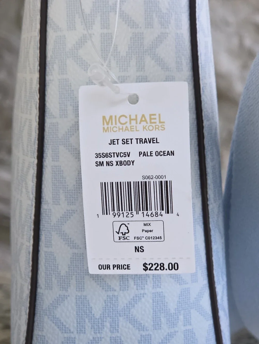 Michael Kors Jet Set Travel Small Logo Ombré Blue Crossbody